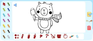 DrawColor Canvas: Paint Animal Screenshot 1