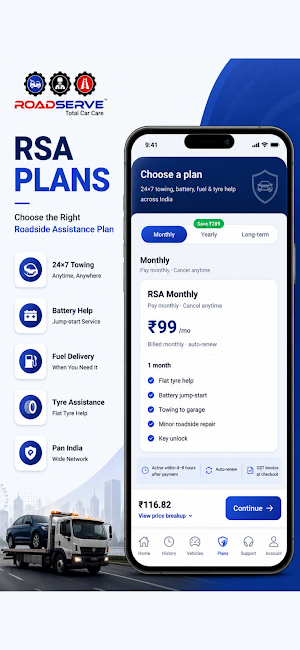RoadServe - Total Car Care Screenshot 2