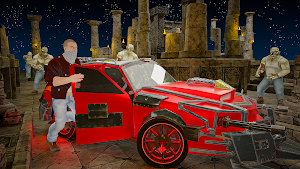 Zombie Shooter Drift Car Games Screenshot 1