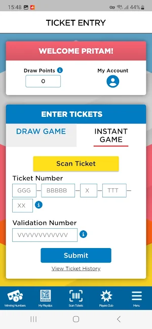 DE Lottery Players Club Screenshot 2