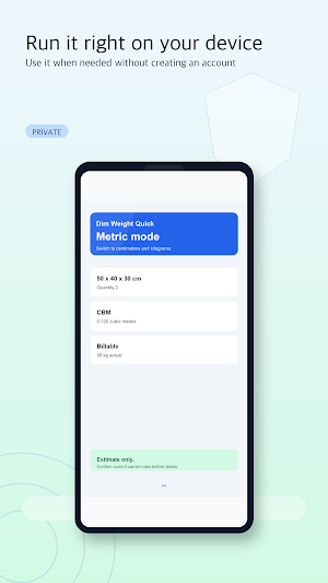 Dim Weight Quick Screenshot 3