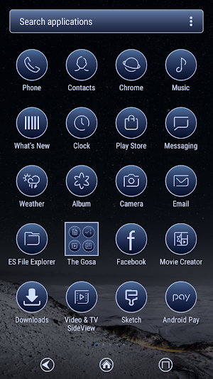 The night sky Theme Screenshot 2