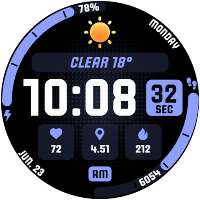 MARATHON Digital Watch Face