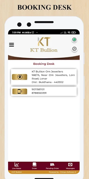 OSWAL SPOT - K T BULLION Screenshot 1