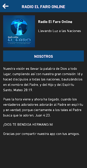 Radio El Faro Online Screenshot 1
