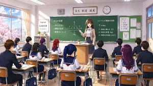 High School Game 3D Anime Girl Screenshot 1