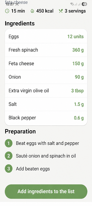 Weekly Meal Planner Screenshot 3
