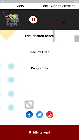 Radio Trend Topic Screenshot 1