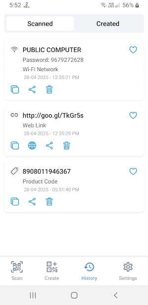 QR Code Scanner Screenshot 2