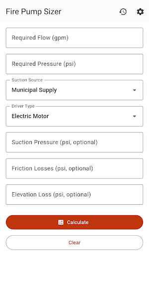 Fire Pump Calculator NFPA 20 Screenshot 0