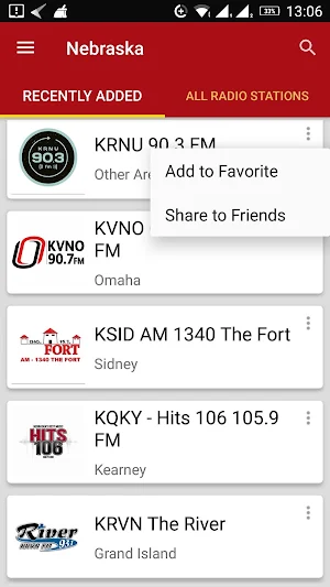 Nebraska Radio Stations - USA Screenshot 1