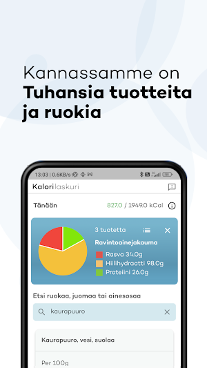 Kalorilaskuri Screenshot 0