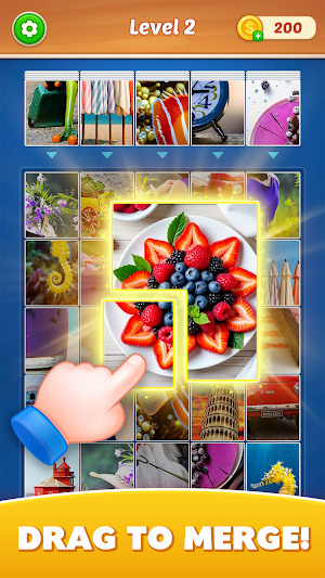 Jigsaw Cards: Drop & Match Screenshot 0