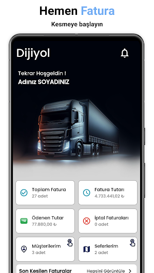 Dijiyol - Lojistik ve Fatura Screenshot 1