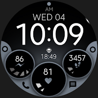Sapphire Digital Watch Face