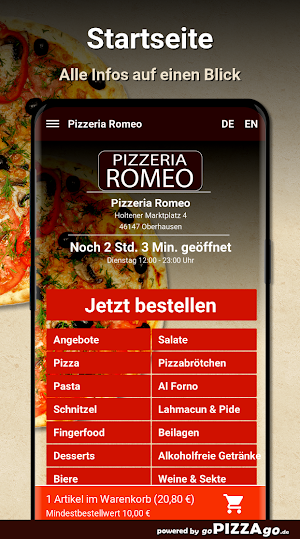 Pizzeria Romeo Oberhausen Screenshot 1