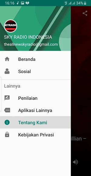 SKY RADIO INDONESIA Screenshot 2