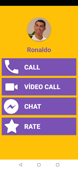 Ronaldo Fake Video Call & Chat Screenshot 0