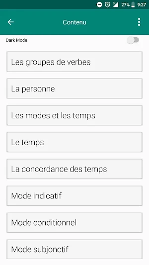 French Conjugation rules Screenshot 0