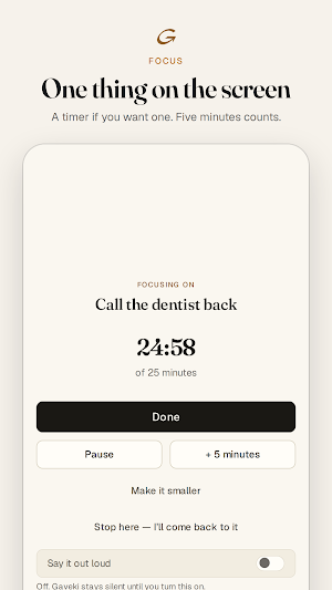 Gaveki — ADHD Focus App Screenshot 3