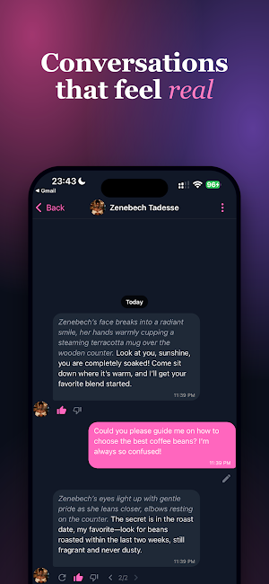 Lunelle AI: Fiction Chat Screenshot 1