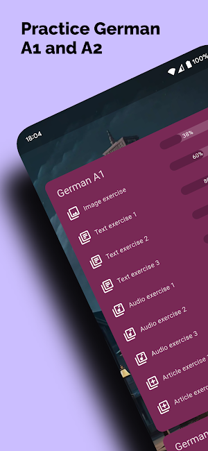 German A1, A2 Vocabulary Screenshot 0