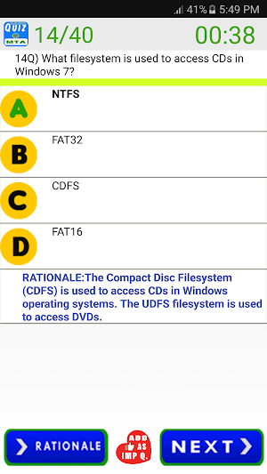 MTA Exam Prep Screenshot 2