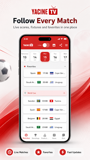 Live Scores by Yacine Screenshot 1