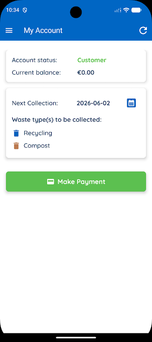 AES Recycling Customer App Screenshot 0