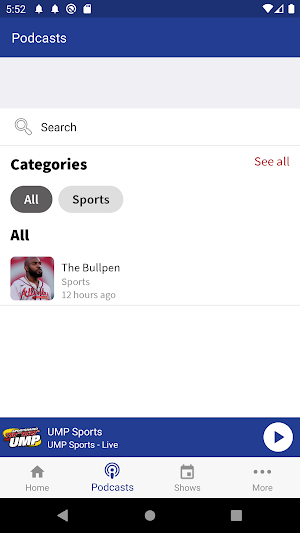 UMP Sports Screenshot 3