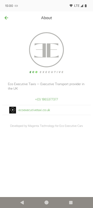 Eco Executive Taxis Screenshot 3