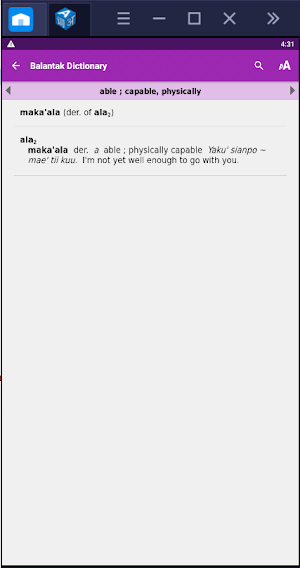 Balantak Dictionary Screenshot 3