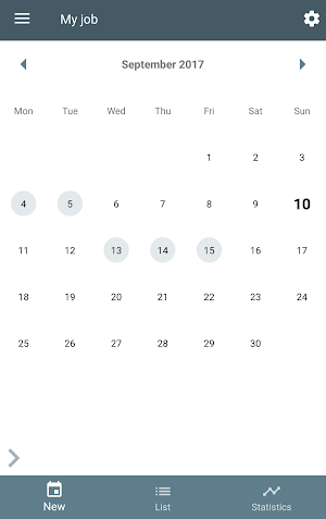 WorkIO (Working hours) Free Screenshot 1