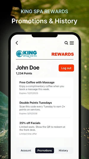Kingspa Rewards Screenshot 3