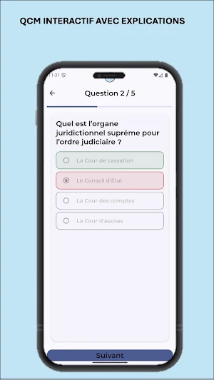 Objectif Français - QCM | Test Screenshot 1