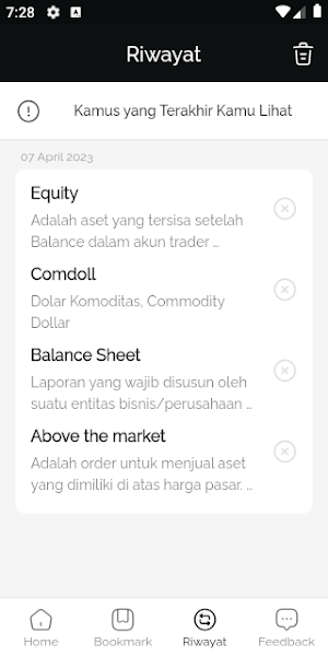 Kamus Trading Screenshot 2