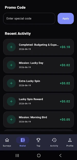 M-survey Screenshot 2