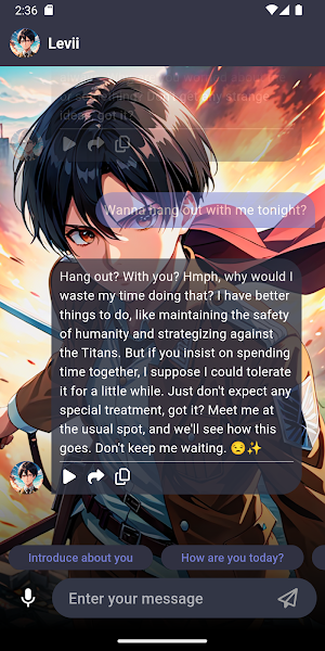 Levii AI Boyfriend Screenshot 2