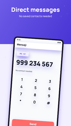 Mensaji: Chat Without Saving Screenshot 0