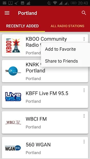 Portland Radio Stations Screenshot 0