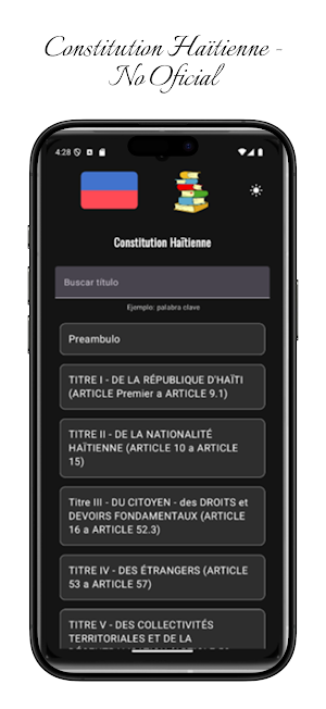 Constitution Haïtienne Screenshot 2