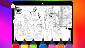 Basketball Stars Coloring Book Screenshot 2
