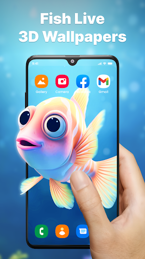 Fish Aquarium 3D Wallpaper Screenshot 0