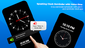 Smart Watch Speaking Clock : Talking Clock Time Screenshot 3