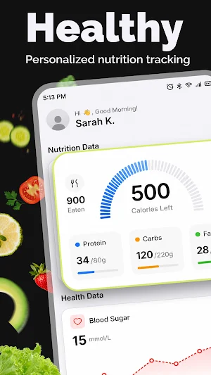 Kova: AI Food & Sugar Tracker Screenshot 0