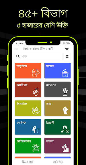 বিখ্যাত বাংলা উক্তি ও বাণী Screenshot 0