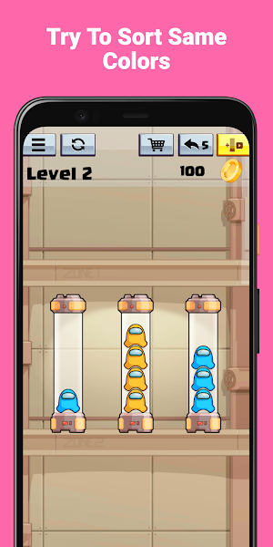 Impostor Crewmates Sort Puzzle Screenshot 1