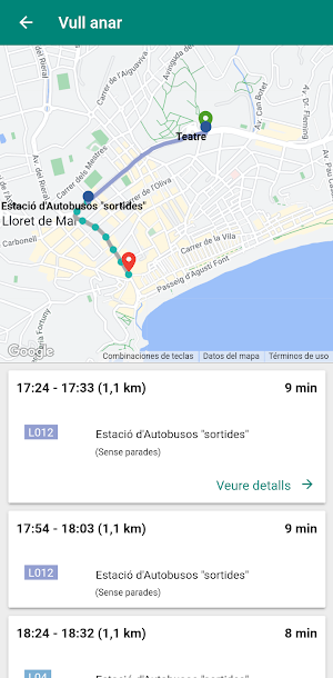 Lloret Bus Screenshot 3