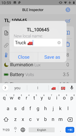 BLE Inspector Screenshot 1