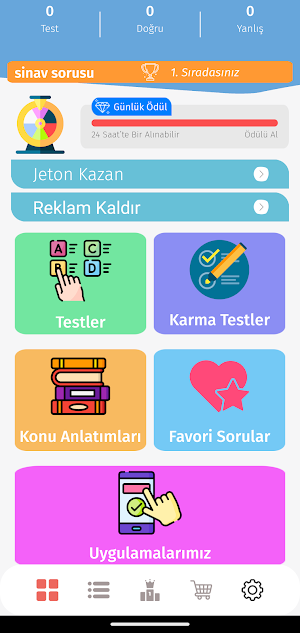 8. Sınıf Tüm Dersler Test Screenshot 0